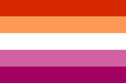 five stripe lesbian flag